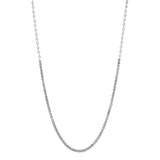 18K White Gold 2.10 Carat Riviere Necklace