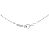 Tiffany & Co. 18K White Gold Diamond Mini Heart Key Pendant Necklace Designer Jewellery Tiffany and Co