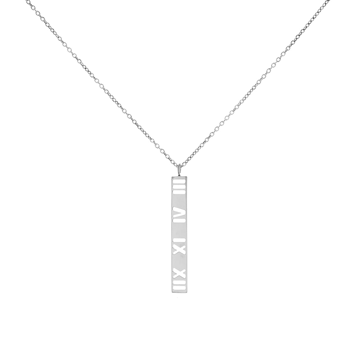 Tiffany & Co. Sterling Silver Atlas Bar Pendant Necklace Designer Jewellery Tiffany and Co