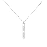 Tiffany & Co. Sterling Silver Atlas Bar Pendant Necklace Designer Jewellery Tiffany and Co