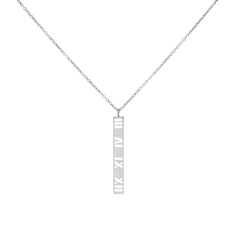 Tiffany & Co. Sterling Silver Atlas Bar Pendant Necklace Designer Jewellery Tiffany and Co