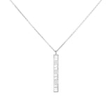Tiffany & Co. Sterling Silver Atlas Bar Pendant Necklace Designer Jewellery Tiffany and Co