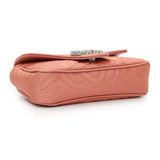 Gucci Blush Moire Fabric Mini GG Marmont Crystal Chain Belt Bag Handbags Gucci