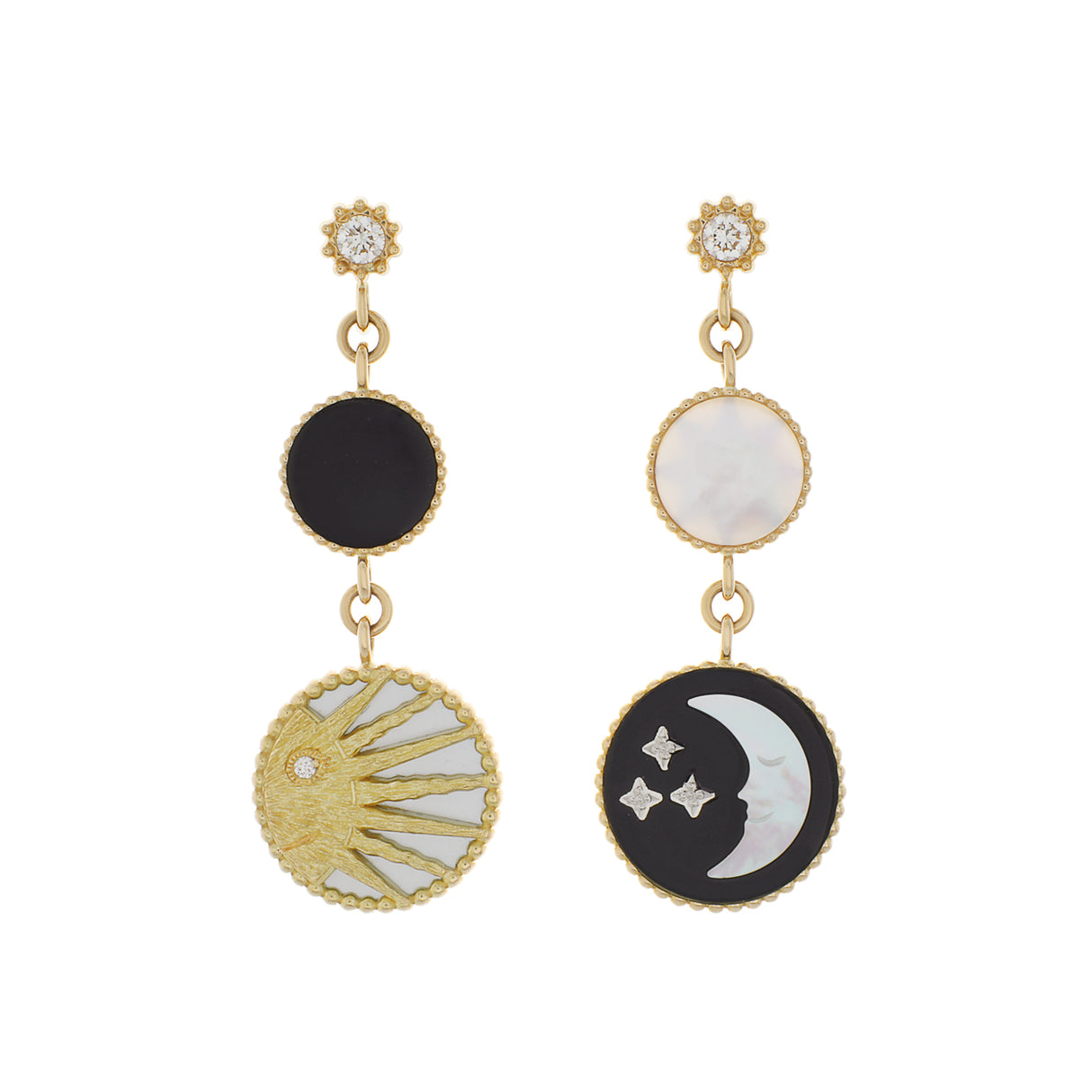 Christian Dior 18K Yellow Gold Diamond Rose Céleste Earrings Designer Jewellery Christian Dior