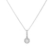 14K White Gold 0.66 Carat Cluster Diamond Pendant Fine Jewellery Modaselle