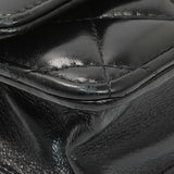 Chanel Black Quilted Shiny Lambskin Golden Links Wallet on Chain Handbags Chanel
