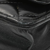 Chanel Black Quilted Shiny Lambskin Golden Links Wallet on Chain Handbags Chanel