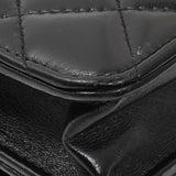 Chanel Black Quilted Shiny Lambskin Golden Links Wallet on Chain Handbags Chanel