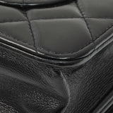 Chanel Black Quilted Shiny Lambskin Golden Links Wallet on Chain Handbags Chanel