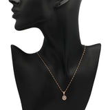 18K Rose Gold 0.38 Carat Diamond Pendant