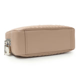 Prada Cipria Soft Calfskin Impunture Diagramme Top Handle Crossbody Bag Handbags Prada