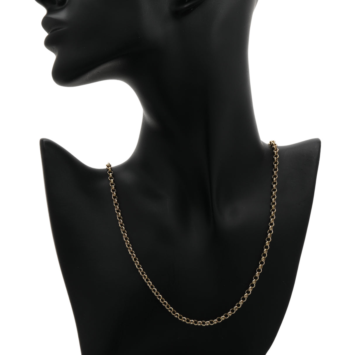18K Yellow Gold Rolo Gold Chain Fine Jewellery Modaselle