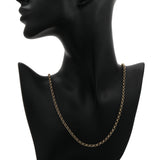 18K Yellow Gold Rolo Gold Chain Fine Jewellery Modaselle