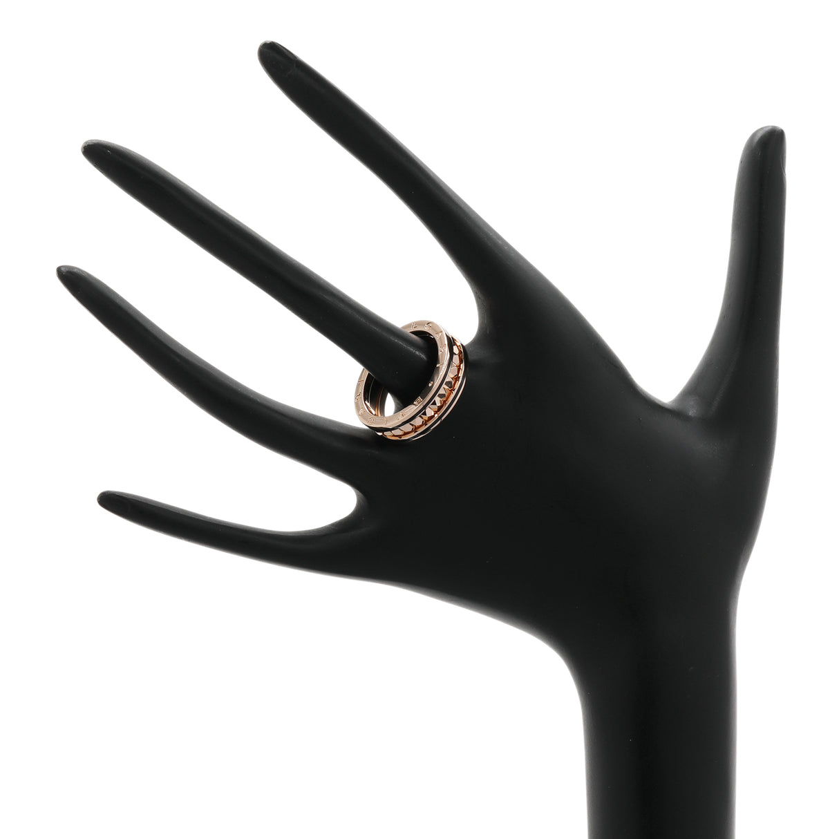 Bulgari 18K Rose Gold B.zero1 Rock One-Band Ring Designer Jewellery Bulgari