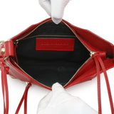 Balenciaga Rouge Grained Chevre Leather Holiday Hip Bag Handbags Balenciaga