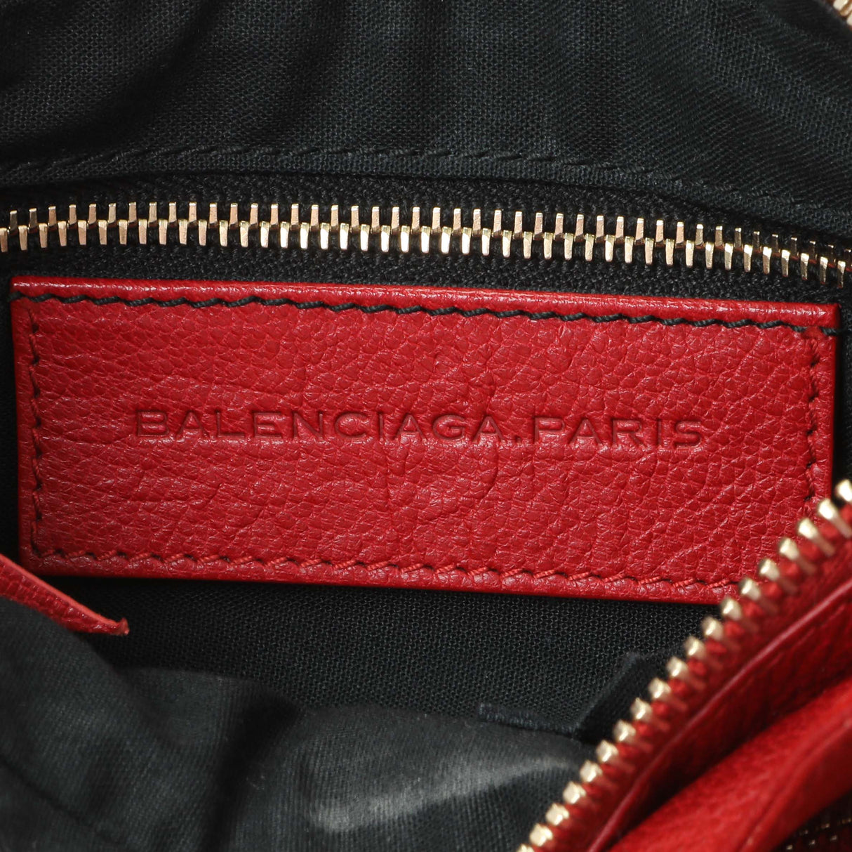 Balenciaga Rouge Grained Chevre Leather Holiday Hip Bag Handbags Balenciaga