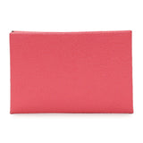 Hermes Rose Azalee Chevre Calvi Card Case Accessories Hermes