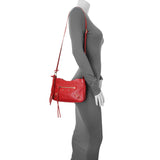 Balenciaga Rouge Grained Chevre Leather Holiday Hip Bag Handbags Balenciaga