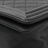 Chanel Black Quilted Caviar New Medium Boy Bag Handbags Chanel