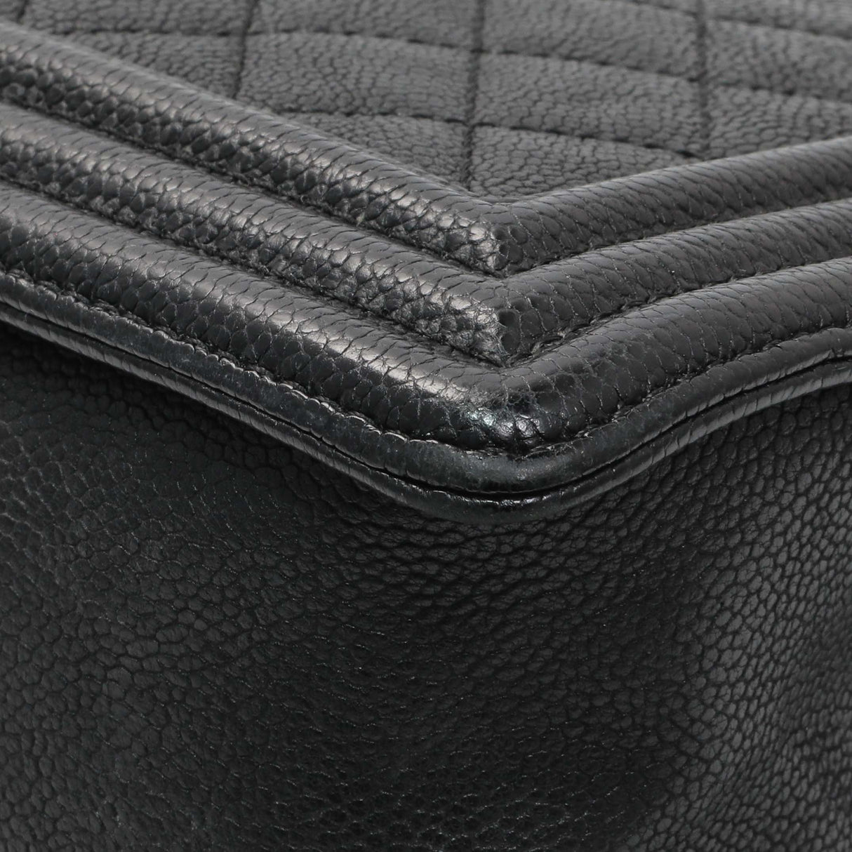 Chanel Black Quilted Caviar New Medium Boy Bag Handbags Chanel