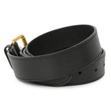 Gucci Black Calfskin Matelasse GG Marmont Belt Bag