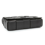 Bottega Venetta Black Lambskin Maxi Intrecciato Cassette Crossbody Bag Handbags Bottega Veneta