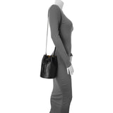 Stella McCartney Black Eco Alter Nappa Perforated Logo Mini Bucket Bag Handbags Stella McCartney