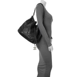 Chanel Black Glazed Calfskin On The Road Bucket Bag Handbags Chanel