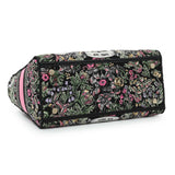 Christian Dior Black Pink Embroidered Medium Lady D-Lite Handbags Christian Dior