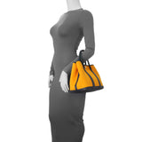 Hermes Jaune D'Or Bleu Outremer Toile Officier Negonda Garden Party 30 TPM Handbags Hermes