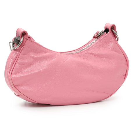 Balenciaga Pink Arena Calfskin Leather Le Cagole with Chain Handbags Balenciaga