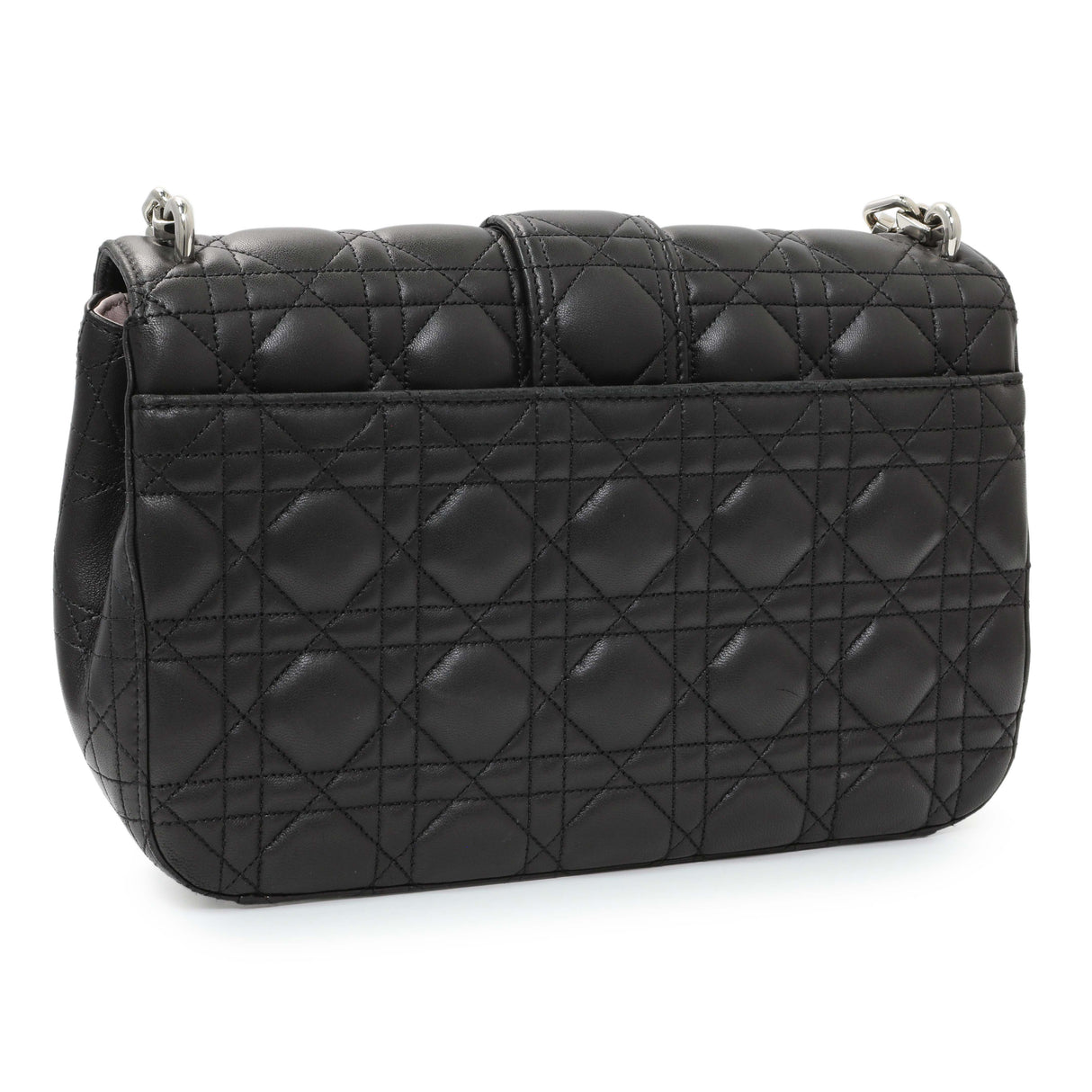 Christian Dior Black Lambskin Cannage Medium Miss Dior Flap Handbags Christian Dior