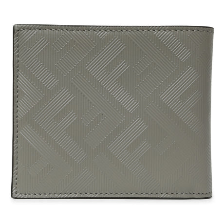 Fendi Grey Vitello King Diagonal Bifold Wallet