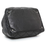 Chanel Black Glazed Calfskin On The Road Bucket Bag Handbags Chanel