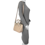 Christian Louboutin Taupe Calfskin Suede Small Eloise Tote