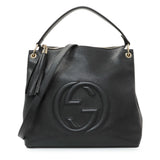 -6 items thur. may 14 ⬆️- 84743 Gucci Black Pebbled Calfskin Large Soho Hobo Handbags Gucci