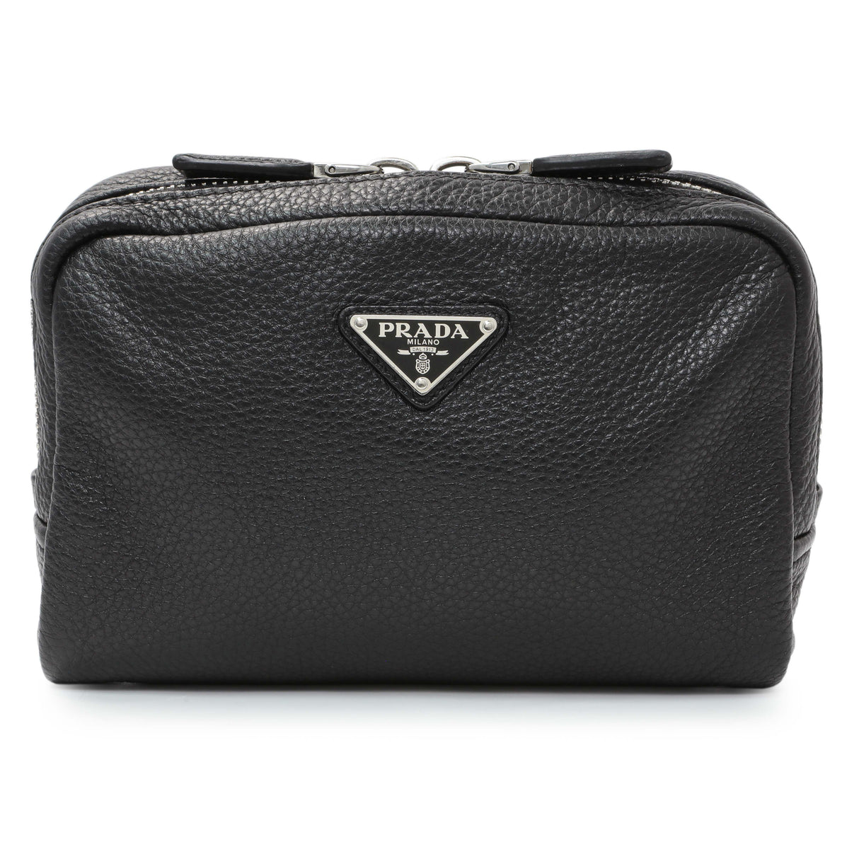 Prada Vitello Daino Nero Shoulder Bag Handbags Prada