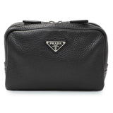 Prada Vitello Daino Nero Shoulder Bag Handbags Prada