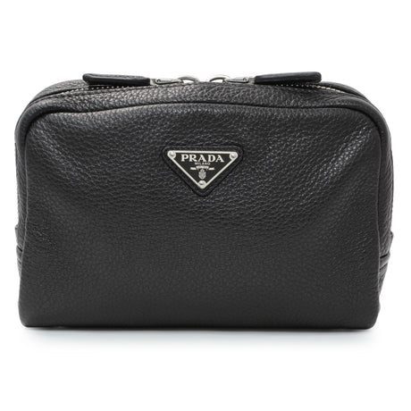 Prada Vitello Daino Nero Shoulder Bag Handbags Prada