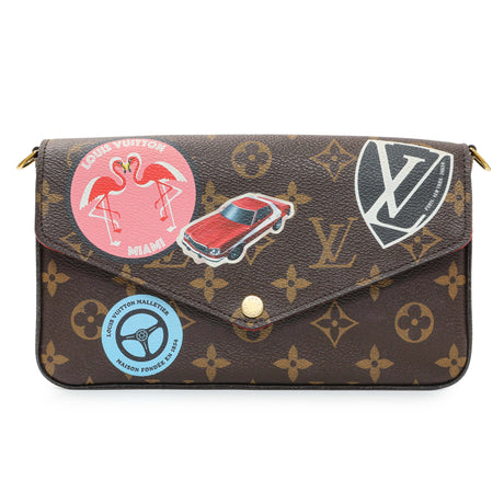 Louis Vuitton Monogram My LV World Tour Pochette Felicie Chain Wallet Handbags Louis Vuitton