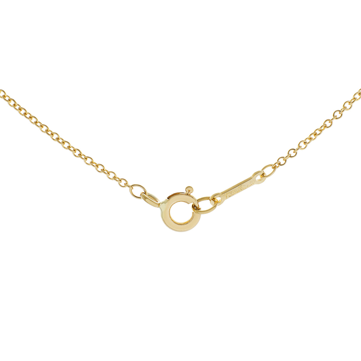 Tiffany & Co. 18K Yellow Gold Paloma Picasso Graffiti X Pendant Necklace Designer Jewellery Tiffany and Co