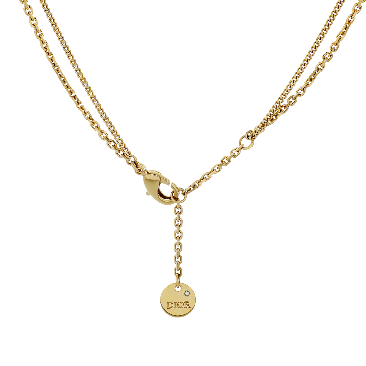 Christian Dior Crystal Petit CD Double Necklace Designer Jewellery Christian Dior