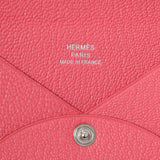 Hermes Rose Azalee Chevre Calvi Card Case Accessories Hermes