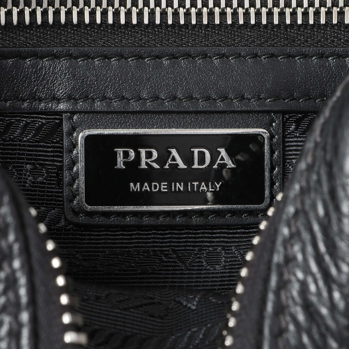 Prada Vitello Daino Nero Shoulder Bag Handbags Prada