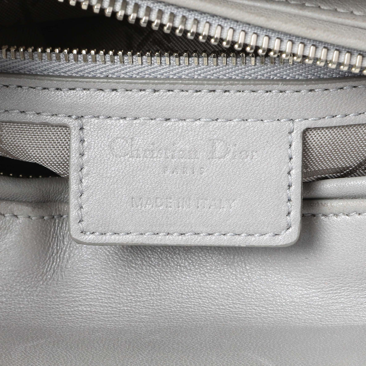 Christian Dior Grey Lambskin Cannage Medium Lady Dior Handbags Christian Dior