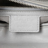 Christian Dior Grey Lambskin Cannage Medium Lady Dior Handbags Christian Dior