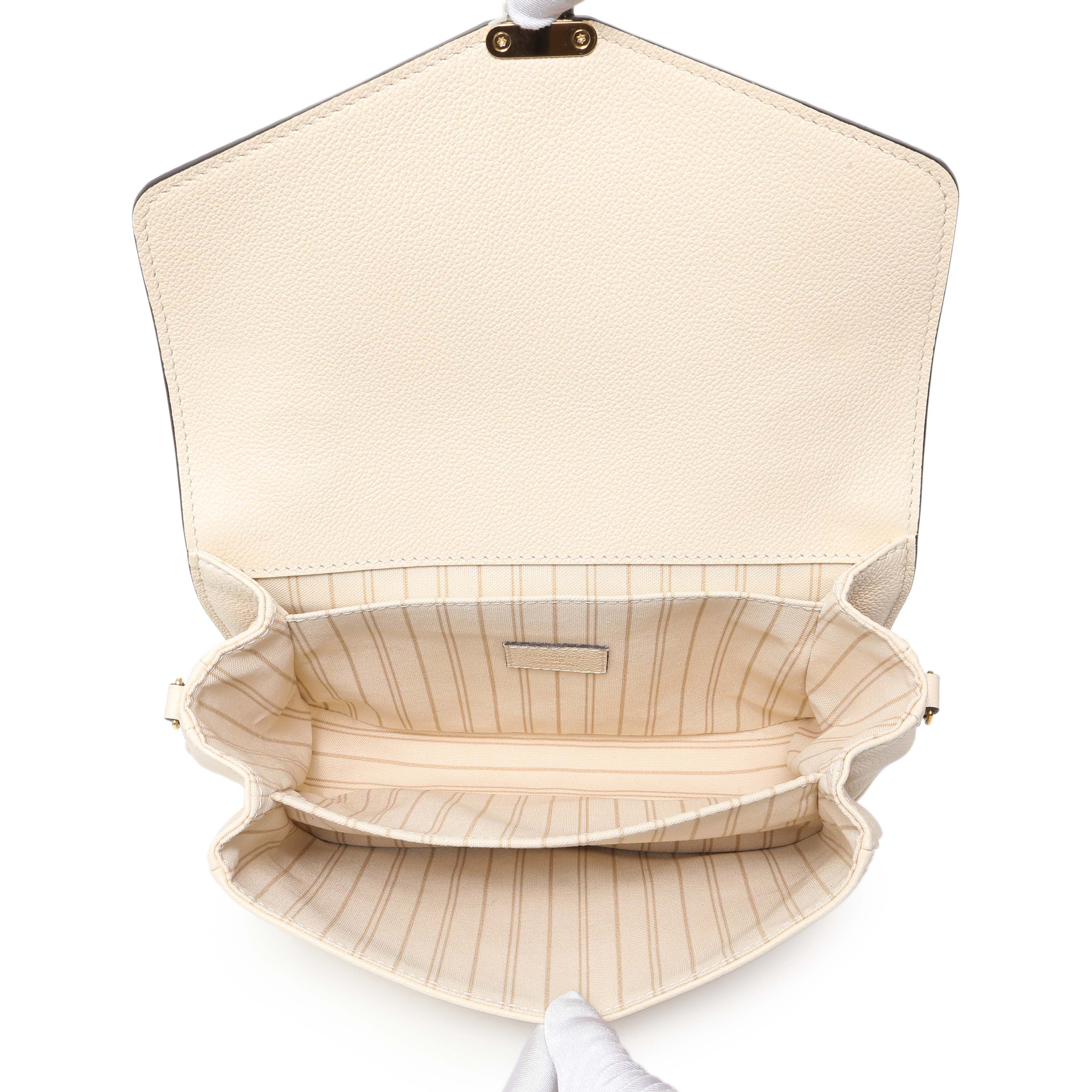 Louis Vuitton Creme Empreinte Pochette Metis – Modaselle