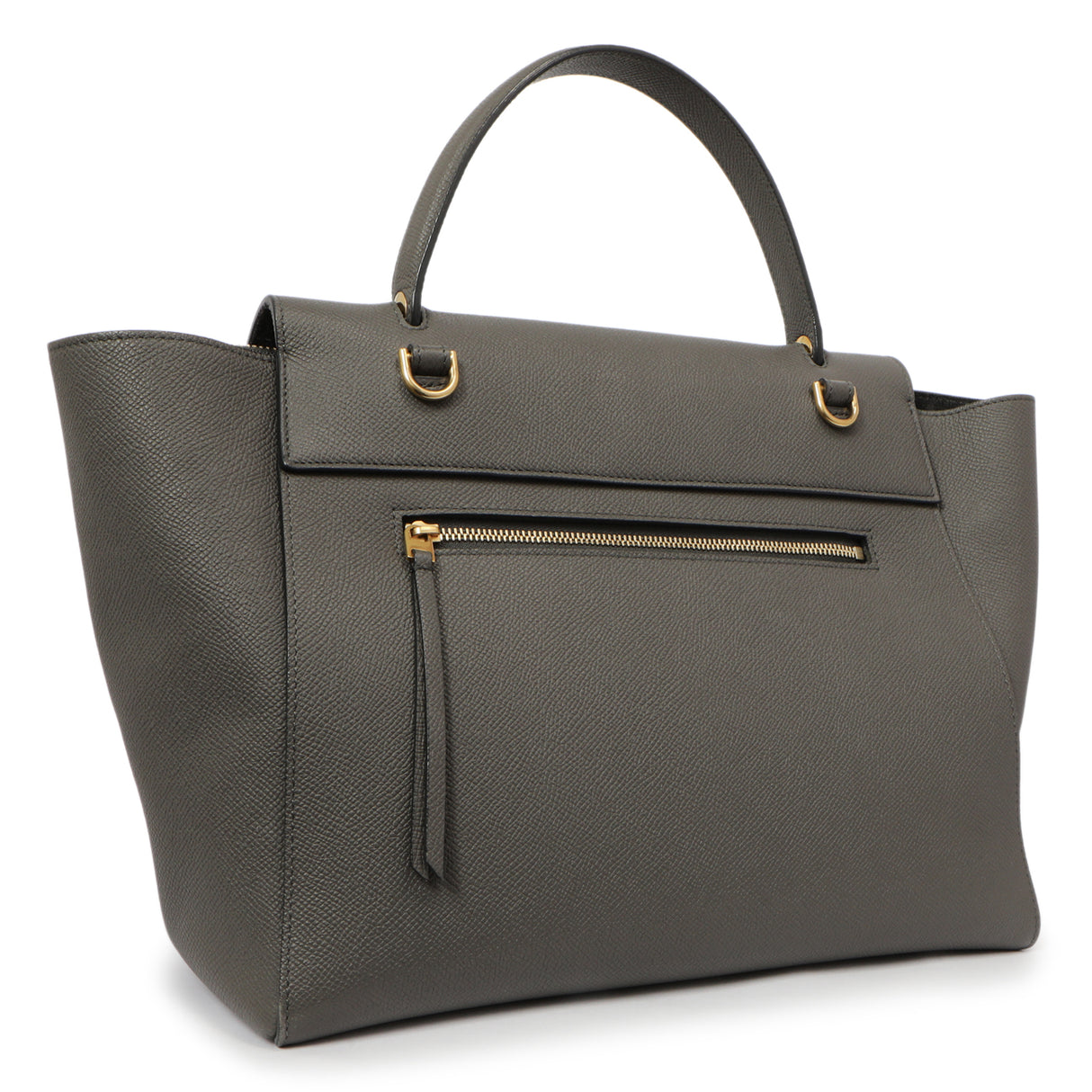 Celine Grey Grained Calfskin Mini Belt Bag