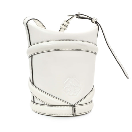 -6 items Mon. May 11 ⬆️- Alexander McQueen White Calfskin Curve Small Bucket Bag Handbags Alexander McQueen