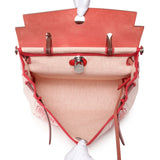 Hermes Vache Hunter Rouge Piment Toile Pegase Pop Herbag Zip Retourne 31 PM Handbags Hermes